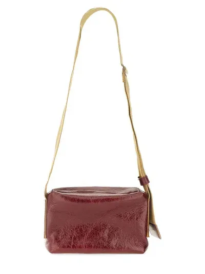 Uma Wang Small Leather Bag In Red