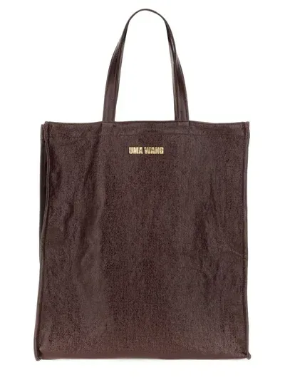 Uma Wang Small Shopping Bag In Dark Red