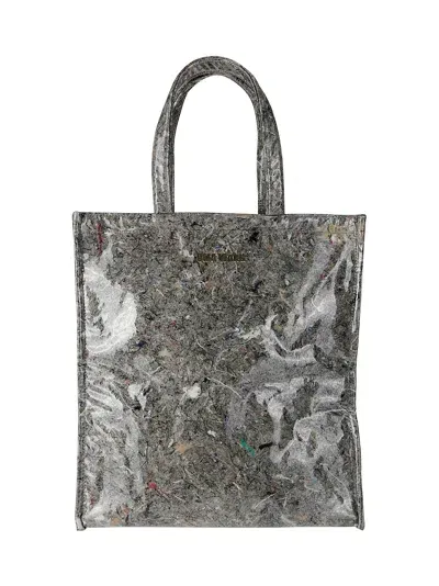 Uma Wang Small Shopping Bag In Grey Brown