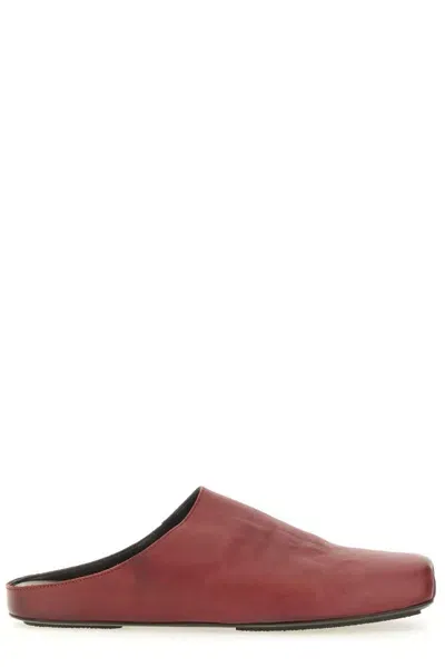 Uma Wang Square Toe Slip In Red