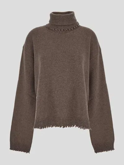 Uma Wang Sweaters In Beige