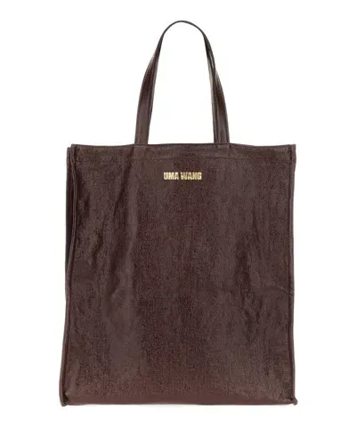 Uma Wang Tote Bag In Bordeaux