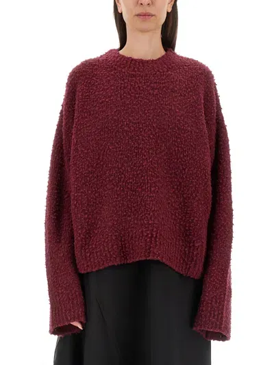 Uma Wang Wool Jersey. In Burgundy