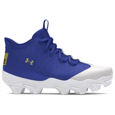 Under Armour Boys   Harper 9 Rm Jr In White/royal/metallic Gold