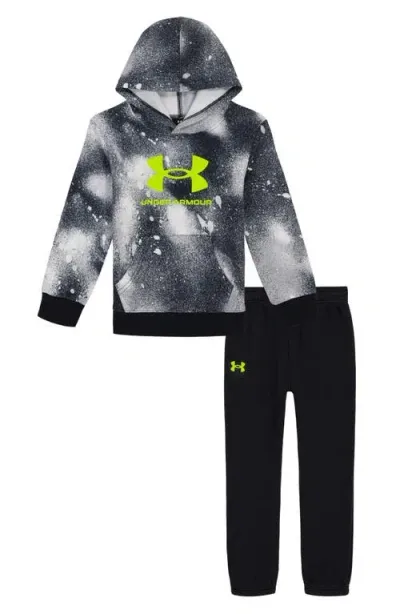 Under Armour Kids' Rival Performance Pullover Hoodie & Sweatpants Set In Black