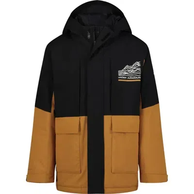 Under Armour Kids' Ua Eagle Up Waterproof Hooded Snow Jacket In Yellow Ochre