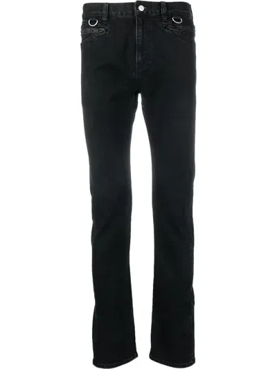 Undercoverism Zip-pocket Straight-leg Jeans In Black