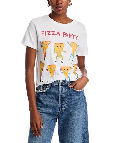 Unfortunate Portrait Pizza Party Tee - Exclusive In White