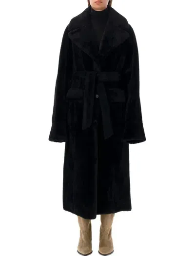 Urbancode Reversible Long Coat In Black