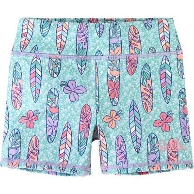 Uv Skinz Kids'  Active Swim Shorts In Petal Power