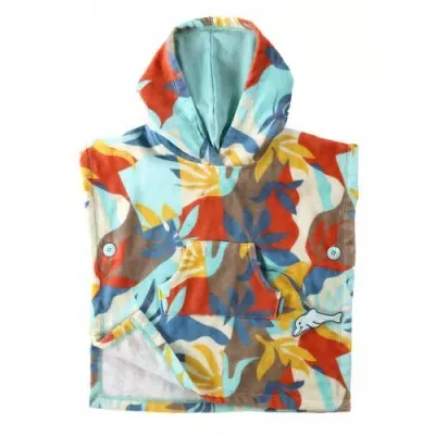 Uv Skinz Hooded Beach Poncho In Beach Picasso