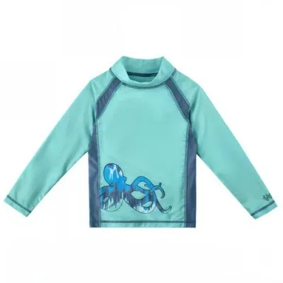 Uv Skinz Babies'  Long Sleeve Active Sun & Swim Shirt In Tentacle Twist