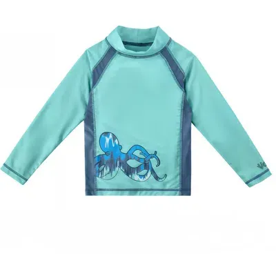 Uv Skinz Kids'  Long Sleeve Active Sun & Swim Shirt In Tentacle Twist