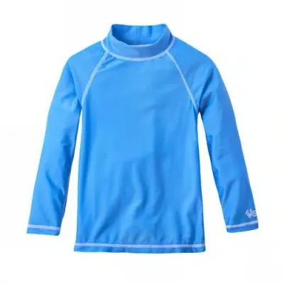 Uv Skinz Kids'  Long Sleeve Sun & Swim Shirt In Blue