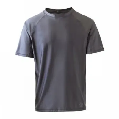 Uv Skinz Short Sleeve Crew Sun & Swim Shirt In Charcoal