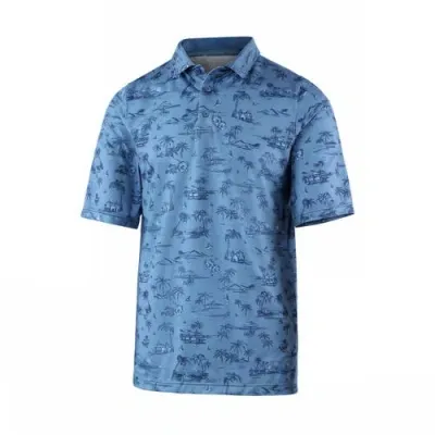 Uv Skinz Short Sleeve Performance Polo In Island Time