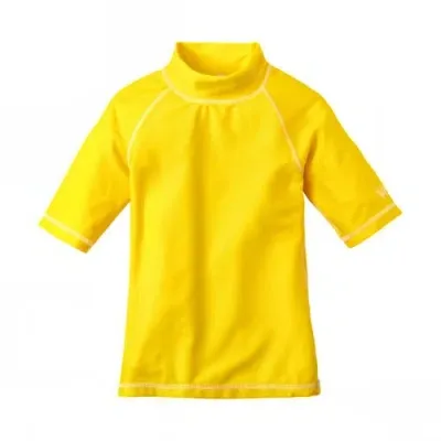 Uv Skinz Kids'  Short Sleeve Sun & Swim Shirt In Yellow