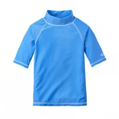 Uv Skinz Kids'  Short Sleeve Sun & Swim Shirt In Blue