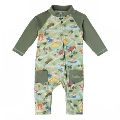 Uv Skinz Babies'  Sun & Swim Suit In Dinoville