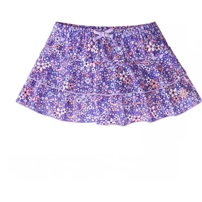 Uv Skinz Babies'  Sunny Swim Skirt In Lavender Fields