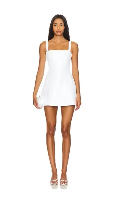 V. Chapman Kimmy Mini Dress In White Windsor Brocade