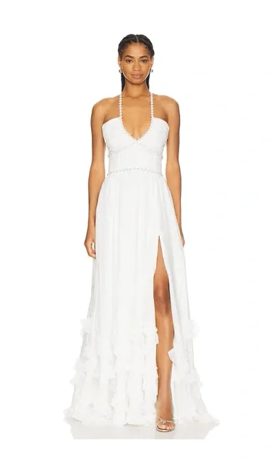 V. Chapman Scarlette Gown In White