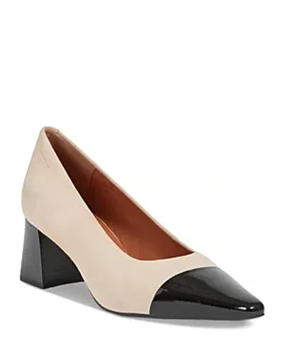 Vagabond Women's Altea Pointed Toe Block Heel Pumps In Beige/black