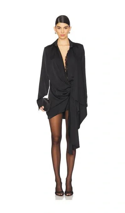 Vaillant Wrap Dress In Black