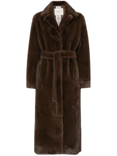 Valentini 1972 Faux-fur Coat In Brown