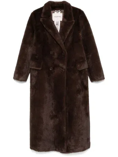 Valentini 1972 Faux-fur Coat In Brown