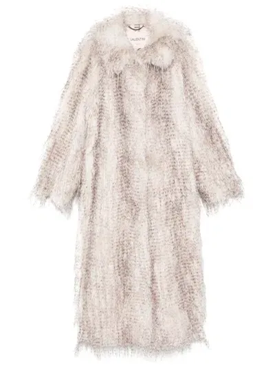 Valentini 1972 Faux-fur Coat In Neutrals