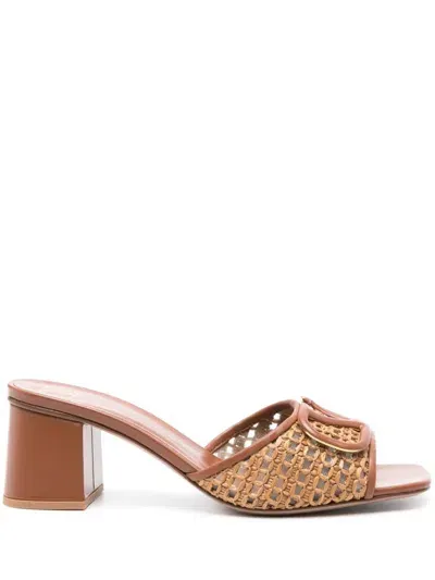 Valentino Garavani V Logo Signature Mule In Bronze