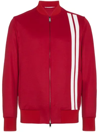 Valentino Archive Stripe Track Jacket In Red