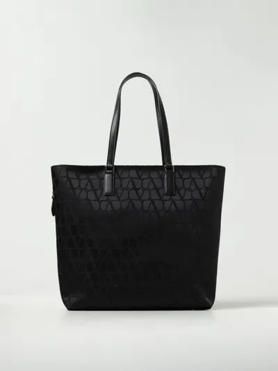 Valentino Garavani Bag In Toile Iconographe In Schwarz