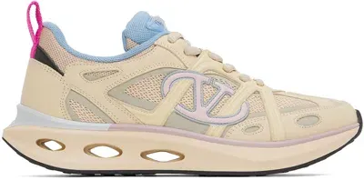 Valentino Garavani Beige Vlogo Easyjog Sneakers In Neutrals