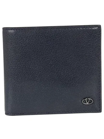 Valentino Garavani Billfold Wallet Only Card Vlogo The Bold Edition In C Marinen Nero