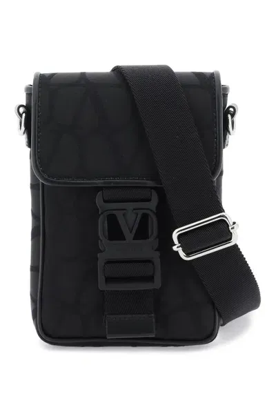 Valentino Garavani Black Iconographe Mini Crossbody Bag