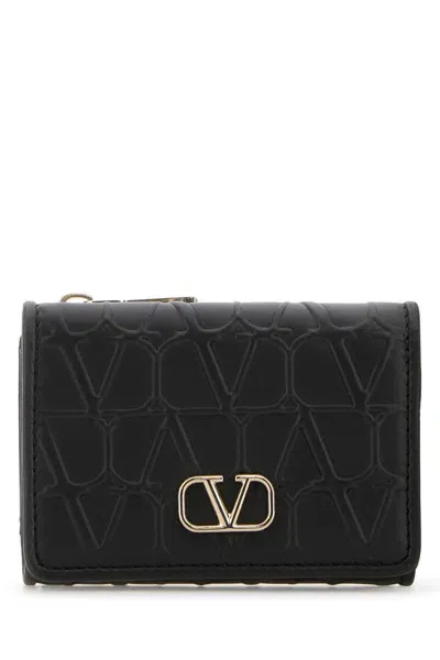 Valentino Garavani Black Leather Wallet