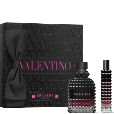 Valentino Born In Roma Uomo Intense 50ml Gift Set In Black