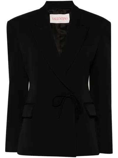 Valentino Blazer Mit Schleife In Schwarz