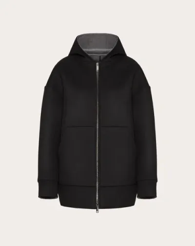 Valentino Cabanjacke Compact Drap Frau Schwarz 38 In Black