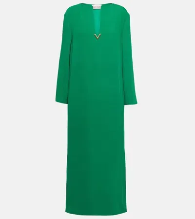 Valentino Cady Couture Silk Kaftan In Green