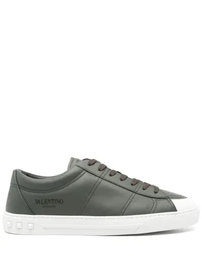 Valentino Garavani Cityplanet Sneakers In Green