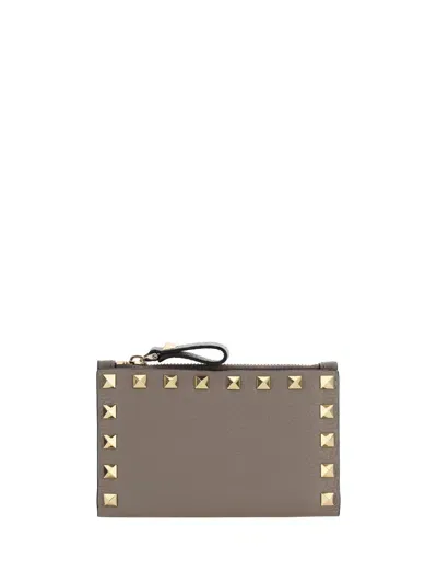 Valentino Garavani Wallets In Moon Taupe