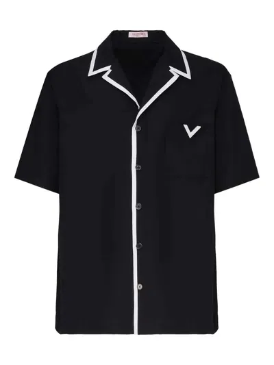 Valentino Cotton Shirt In Azul