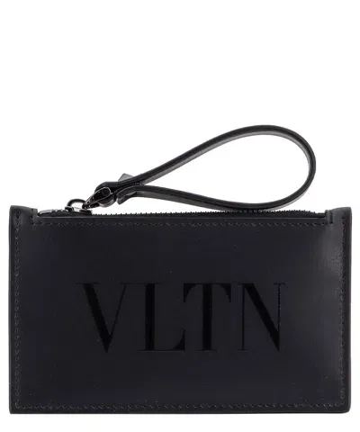 Valentino Garavani Credit Card Holder In Black