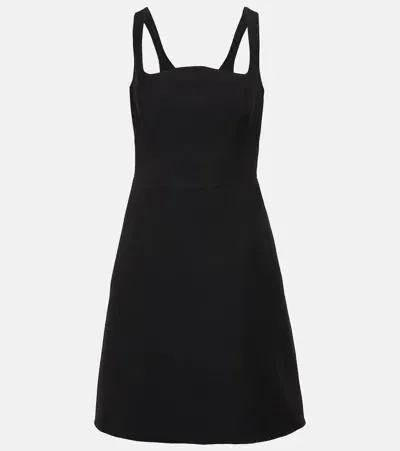 Valentino Crêpe Couture Minidress In Black