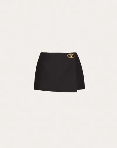 Valentino Crepe Couture Skirt Woman Black 44