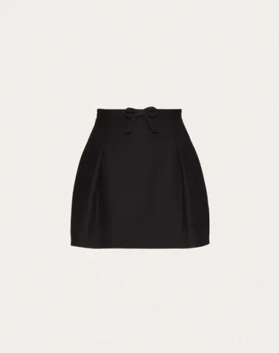 Valentino Crepe Couture Skirt Woman Black 46