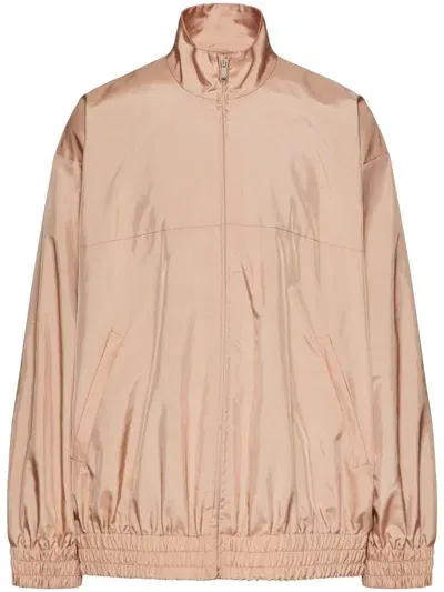 Valentino Drop-shoulder Lightweight Jacket In Neutrals